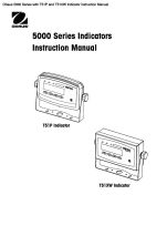 5000 Series with T51P and T51XW Indicator instruction